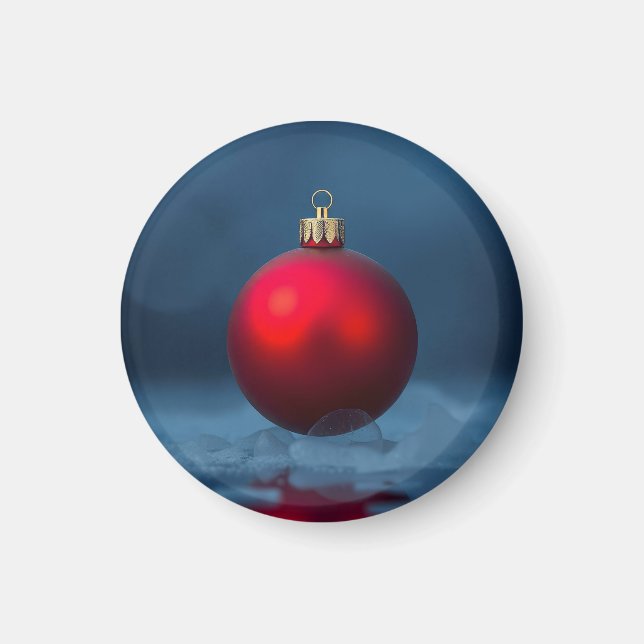Aimant Ornement de boule de Noël (Devant)