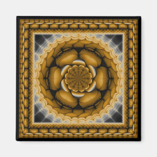 Aimant Ornement floral rayonnant
