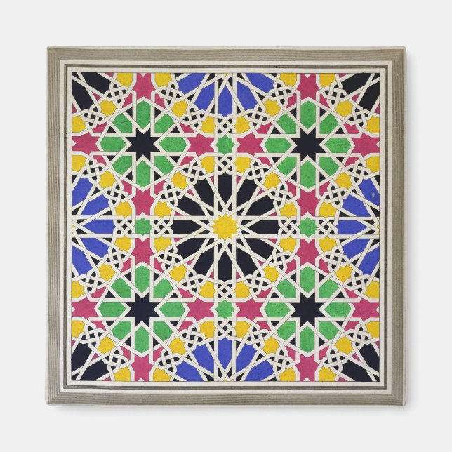 Aimant Ornement mosaïque dans le côté sud de la Cour de (Devant)