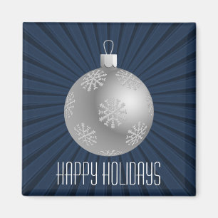 Aimant ornemental Starburst Stripes, Bleu foncé