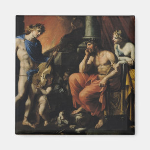 Aimant Orphée avant Pluton et Persephone