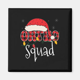 Aimant Ortho Squad Plaid Fun Christmas Orthopedics Crew X