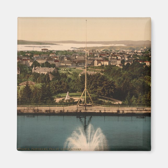 Aimant Oslo depuis St Hanshaugen Park, Norvège (Devant)