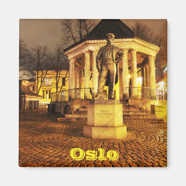 Aimant Oslo, Norvège la nuit (Devant)
