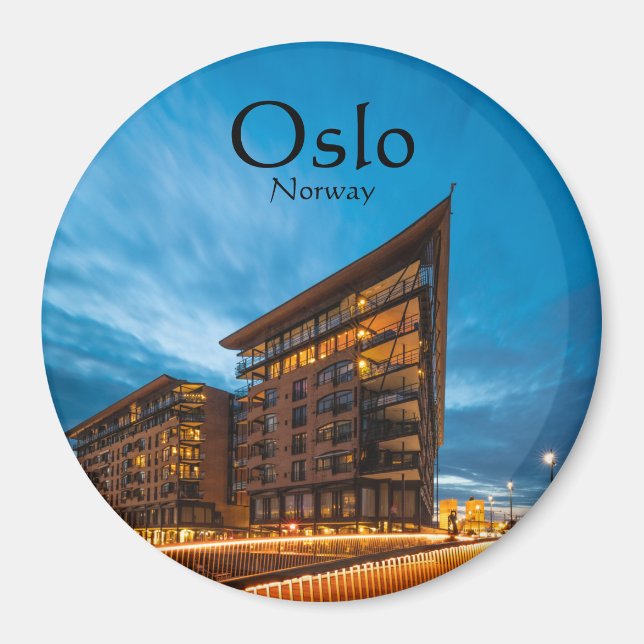 Aimant Oslo Norvège Souvenir (Devant)