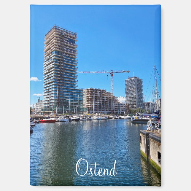 Aimant Ostende, voyage en Belgique (Recto)