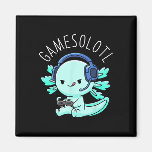 Aimant Otaku Lifestyle Threads Shirt Co. Gamesolotl Axolo