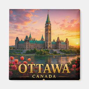Aimant Ottawa Canada Front de mer du Nord Voyage 🌍