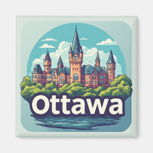 Aimant 🧲 Ottawa Canada Souvenir de votre aventure 🍁