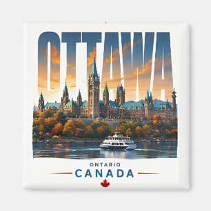 Aimant 🏛 Ottawa Style de capitale moderne 🏛