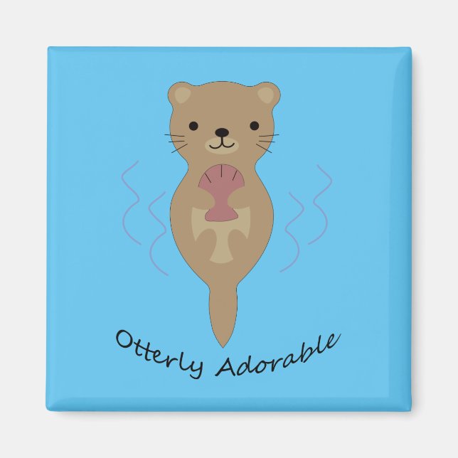 Aimant Otter adorable (Devant)