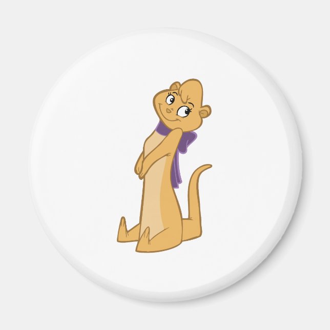 Aimant Otter Girl assise (Devant)