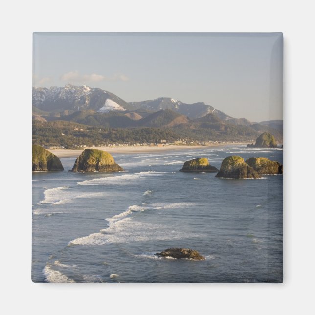 Aimant OU, côte de l'Oregon, parc d'État d'Ecola, vue de  (Devant)