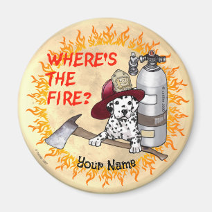 Aimant Où est l'aimant de pompier de feu