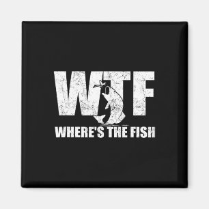 Aimant Où est le poisson Hommes Cadeaux drôles de pêche F