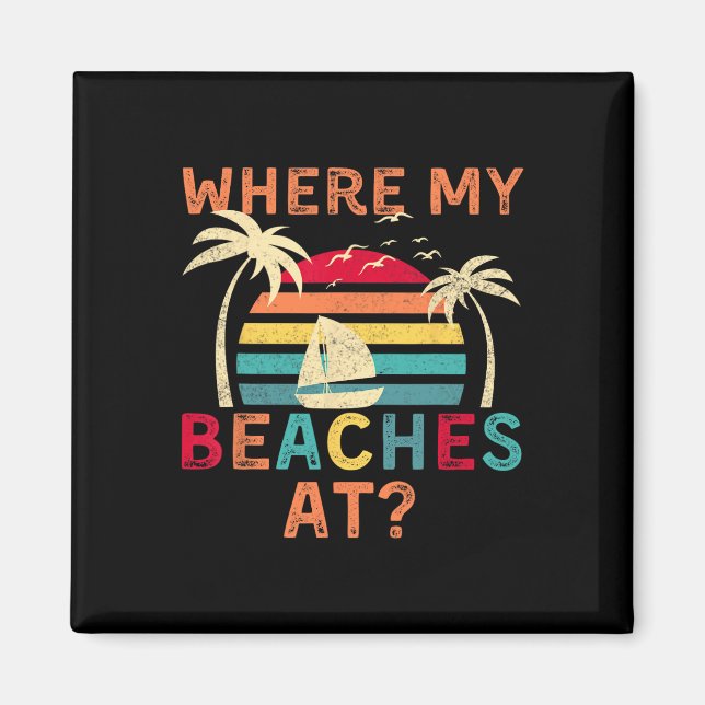 Aimant Où Mes Plages À Vacances Été Ami De Famille (Devant)