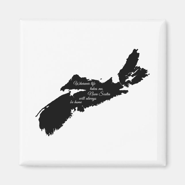 Aimant Où que ce soit - La Nouvelle-Écosse sera toujours  (Devant)