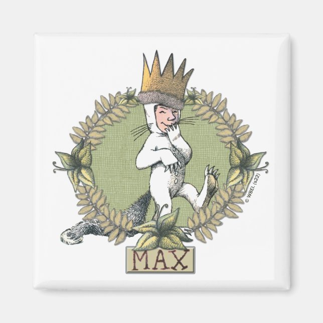 Aimant Où sont les monstres ? | Badge de Max (Devant)