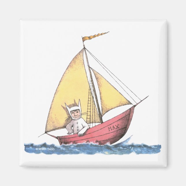 Aimant Où sont les monstres ? | Max fait voile (Devant)