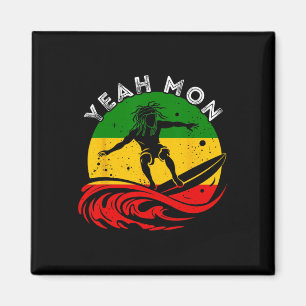 Aimant Ouais Mon Rastafari Roots Jamaïcain Surfing Rasta