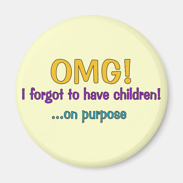 Aimant Oublié D'Avoir Des Enfants (Devant)