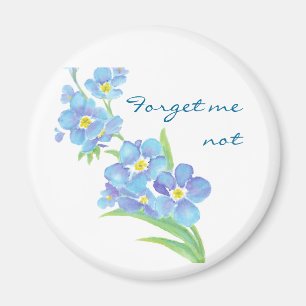 Aimant Oubliez-moi fleur non faite sur commande de jardin