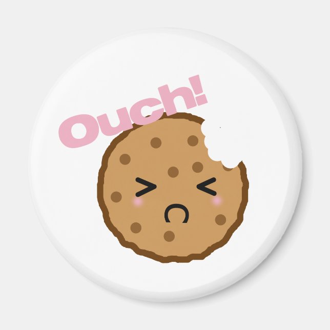 Aimant "Ouch !" dit le biscuit Kawaii (Devant)