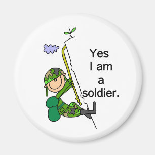 Aimant Oui, je suis un soldat