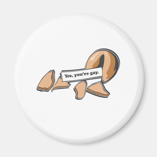 AIMANT OUI, TU ES GAY FORTUNE COOKIE (Devant)