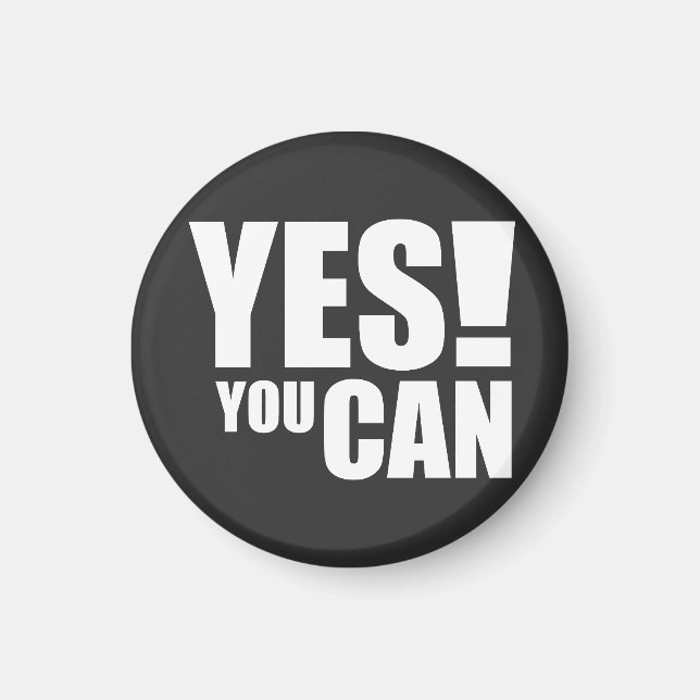 Aimant OUI VOUS POUVEZ - Conception de devis motivationne (Devant)