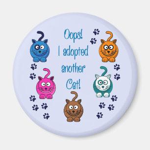 Aimant Oups ! J'Ai Adopté Un Autre Chat !