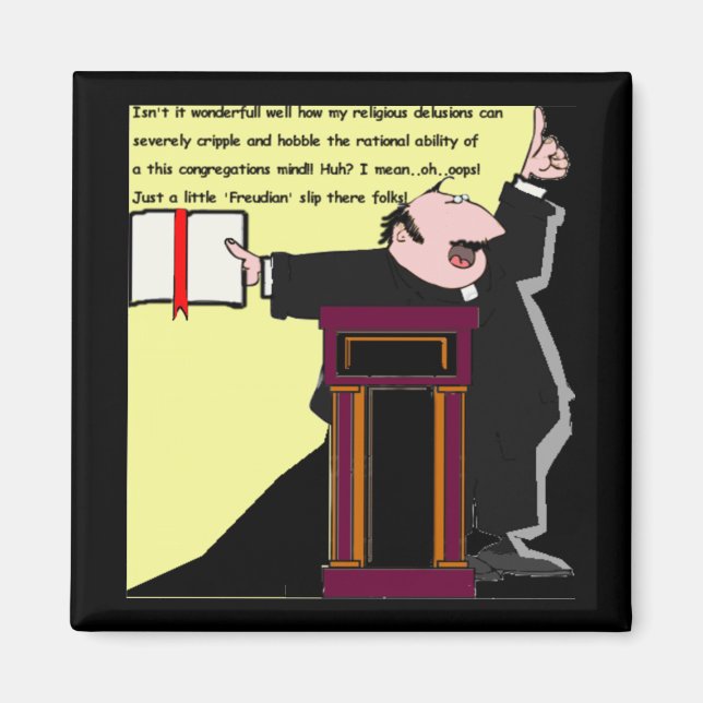 Aimant Oups ! Slip freudien par le prêtre-drôle (Devant)