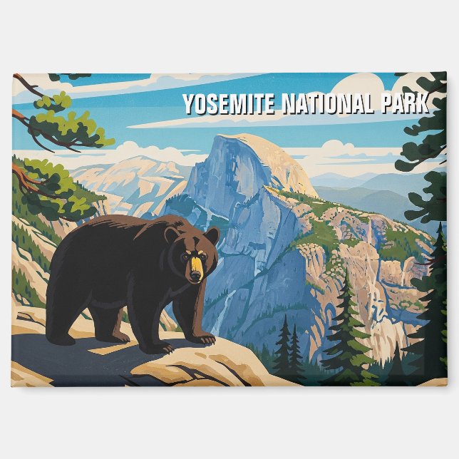 Aimant Ours au parc national Yosemite (Recto)