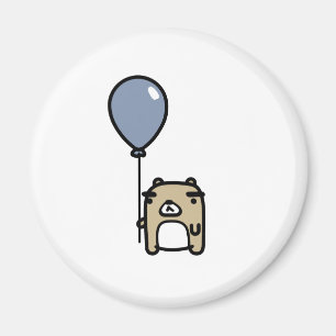 Aimant Ours avec le ballon bleu
