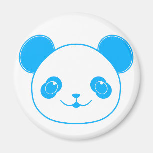 Aimant Ours bleu Kawaii Panda