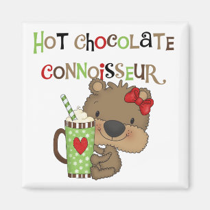 Aimant Ours chaud de fille de ChocolateConoisseur