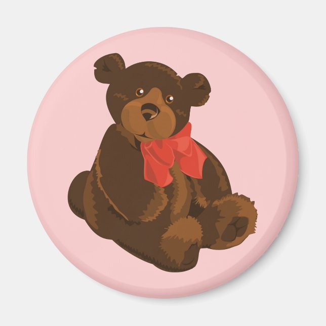 Aimant Ours de caricature mignon (Devant)