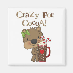 Aimant Ours de fille fou pour le cacao