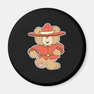 Aimant Ours de Gendarme canadien