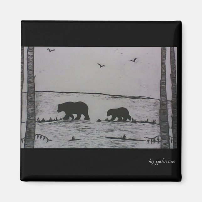 Aimant Ours de maman (Devant)