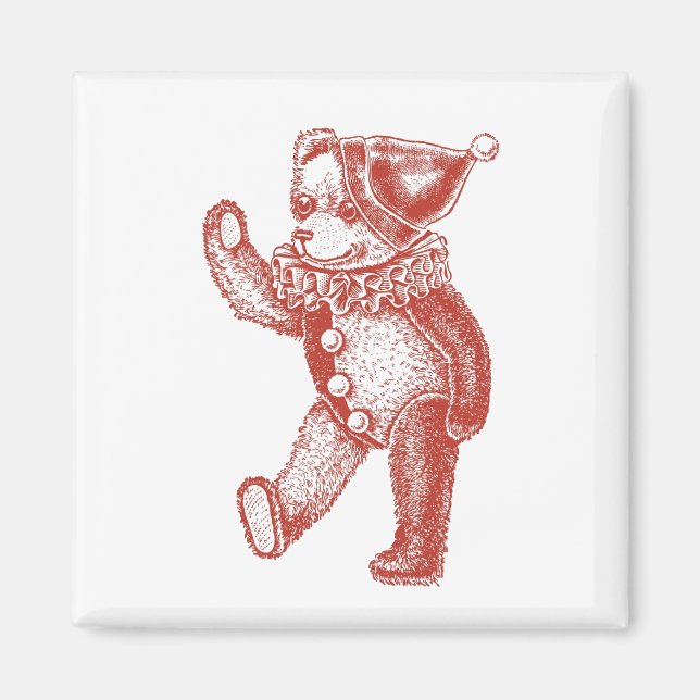 Aimant Ours de vacances (Devant)