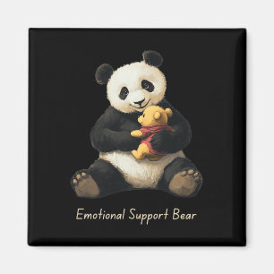 Aimant Ours en peluche panda de soutien émotionnel tenant