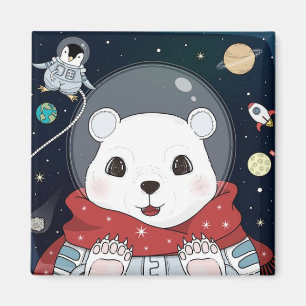 Aimant Ours Espace Cute