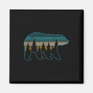 Aimant Ours Nature Grizzli Brown Ours noir Randonnée Hunt