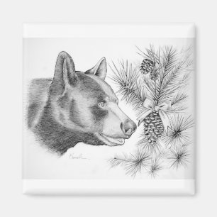 Aimant Ours noir Noël