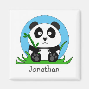 Aimant Ours panda noir et blanc