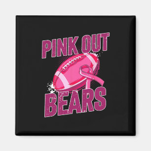 Aimant Ours Pink Out Footbyll S'attaquer au cancer du sei