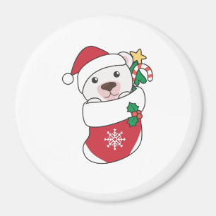 Aimant Ours polaire Noël Neige hiver Animaux Polaires