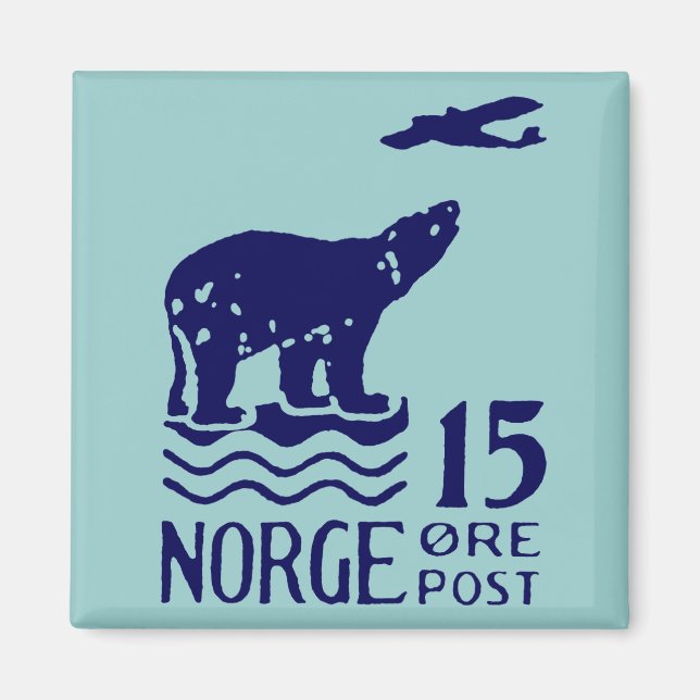Aimant Ours polaire norvégien 1925 (Devant)