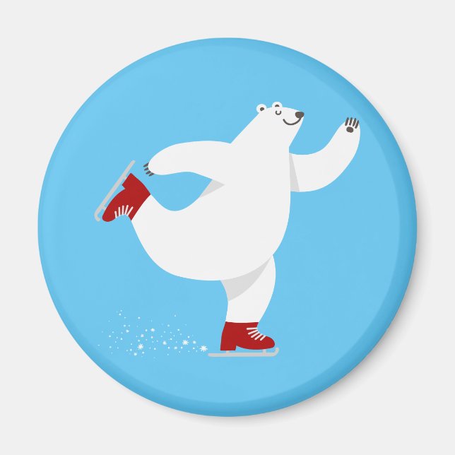Aimant Ours polaire sur glace (Devant)